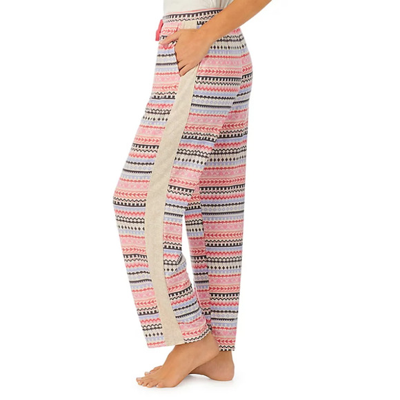2 Pack Cuddl Duds Lounge Sleep Pants Pink Fair Isle Hearts Aztec Sweater Knit L - Picture 9 of 16